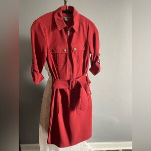 Suzy Shier Deep Red/ Burnt Orange dress